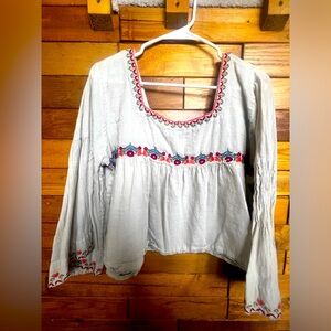 Natural Life Linen Top, L